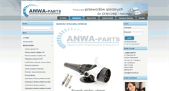 Desktop Screenshot of anwa-parts.pl
